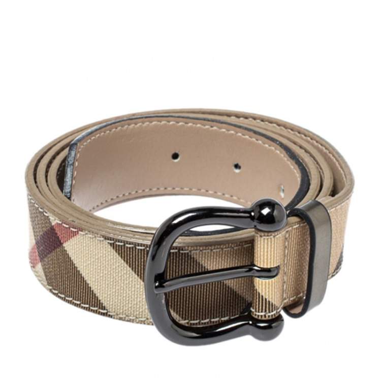 Signature leather belt Louis Vuitton Grey size 100 cm in Leather