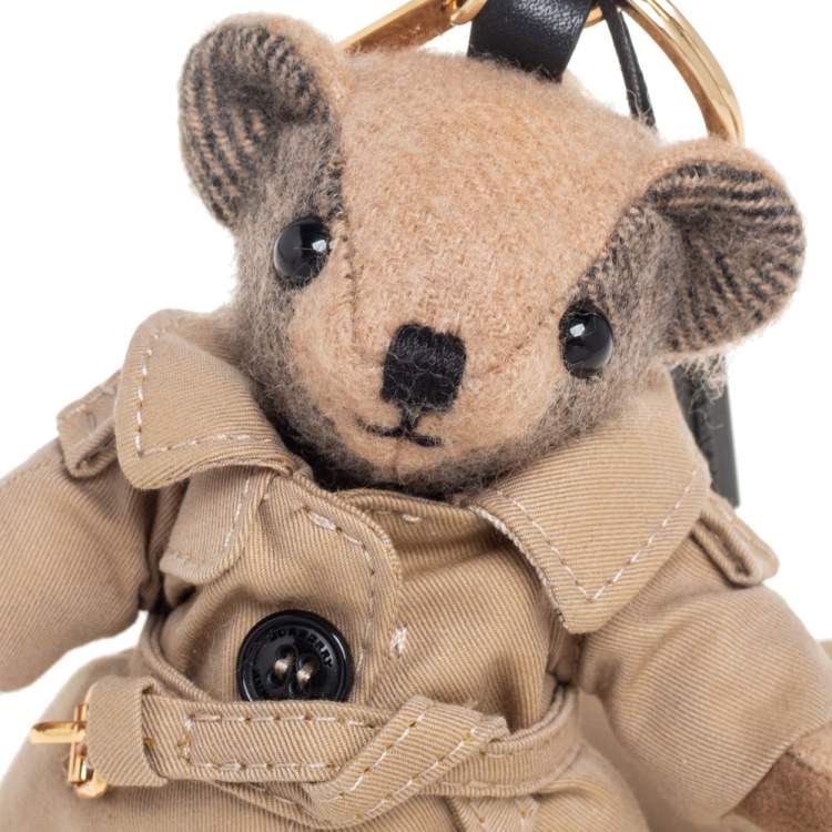 Burberry Thomas Bear In Trench Coat Beige Cashmere Bag Charm Burberry | TLC