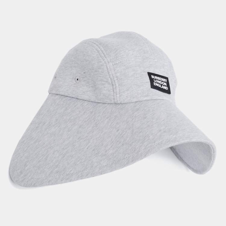 Burberry Heather Grey Logo Applique Bonnet Cap L Burberry | TLC