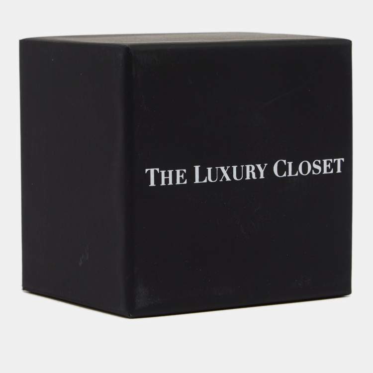 مملوكة مسبقًا Burberry Chain Link Crystals Gold Tone Earrings