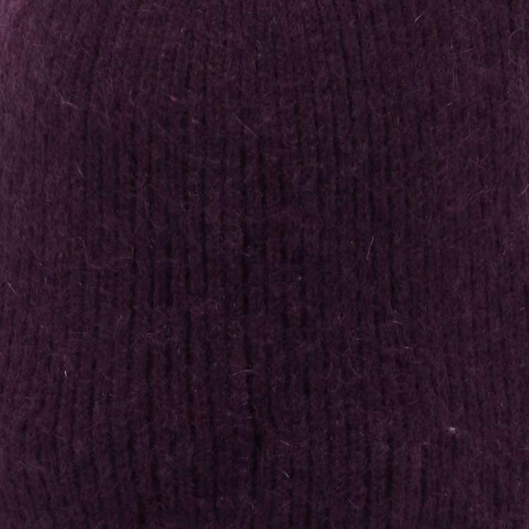 Pre Owned Burberry Purple Knit Cashmere Beanie