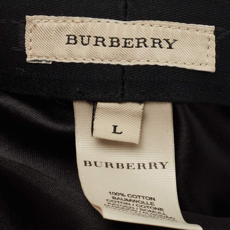 Pre Owned Burberry Beige Quilted Nova Check Newsboy Hat L
