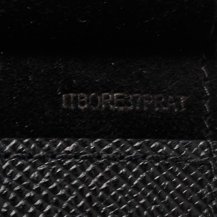 Pre Owned Burberry Black Leather Tablet Sleeve 