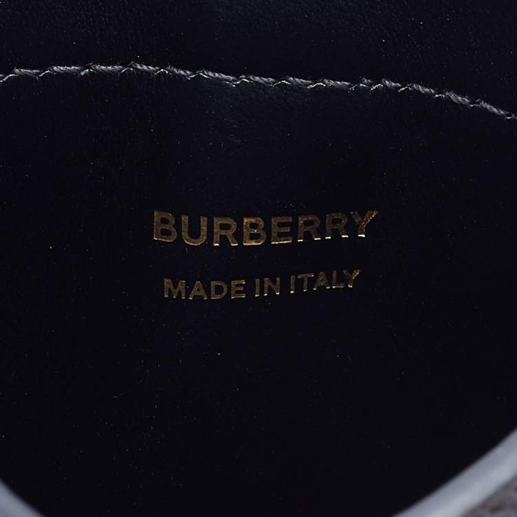 Pre Owned Burberry Black Leather Anne Phone Case Crossbody Bag