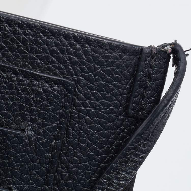 Pre Owned Burberry Black Leather Anne Phone Case Crossbody Bag