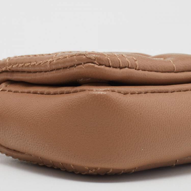 Pre Owned Burberry Beige Quilted Leather AirPods Pro Case 