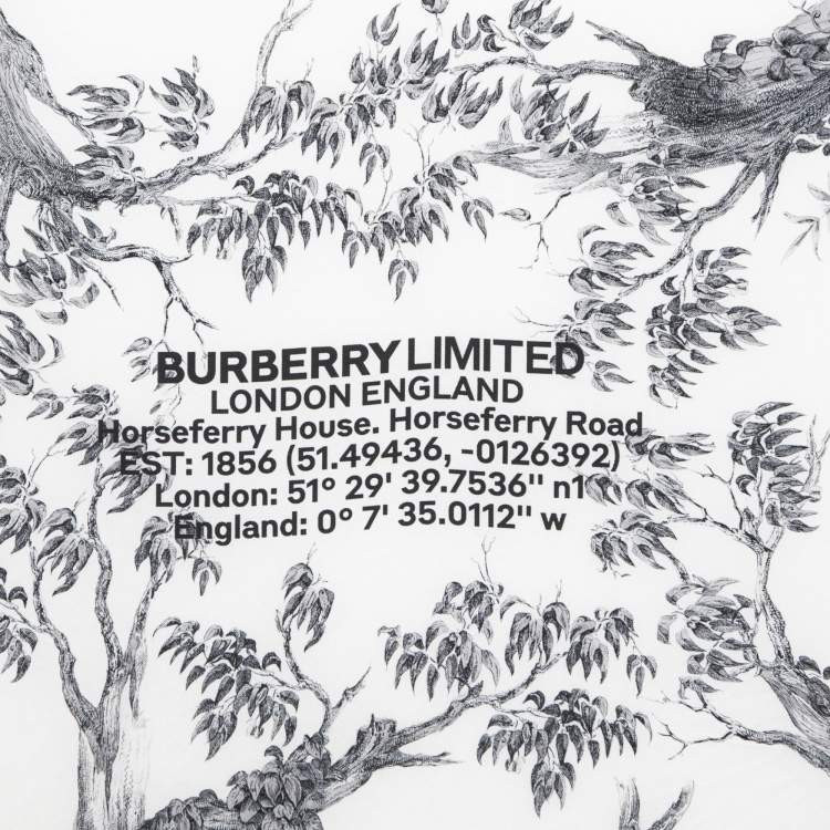 Burberry Montage Print Silk Square Scarf