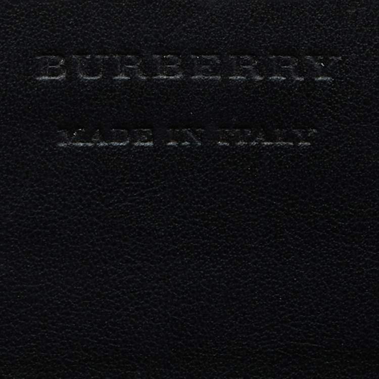 Pre Owned  Burberry Black Leather Document Travel Pouch