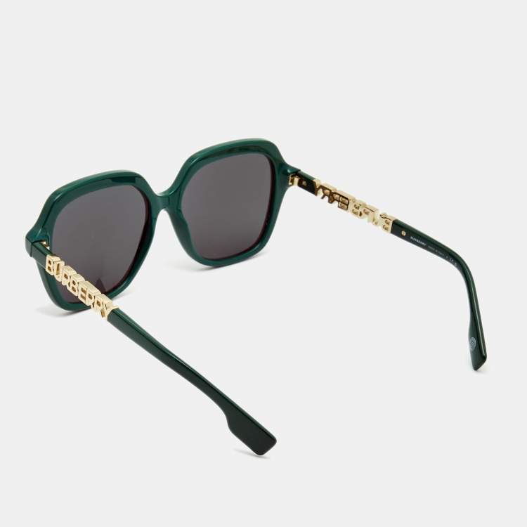 Pre Owned Burberry Green/Black Joni Sunglasses
