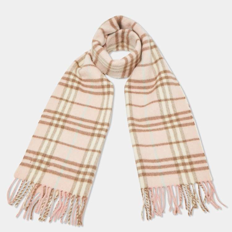 Burberry pink store cashmere Scarf