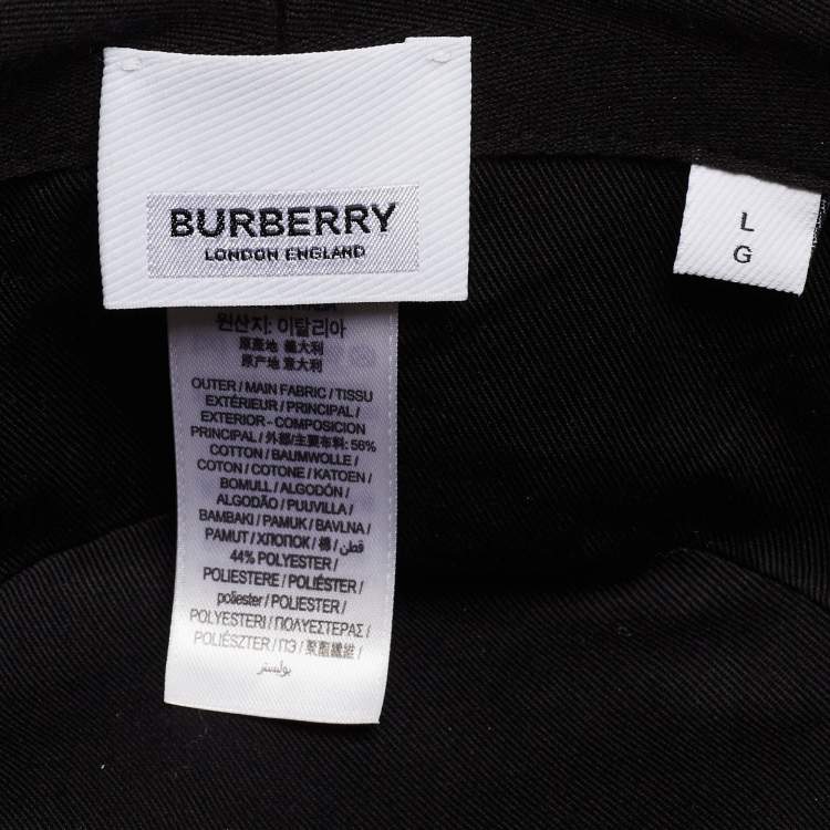 Pre Owned Burberry Beige Vintage Check Bucket Hat L