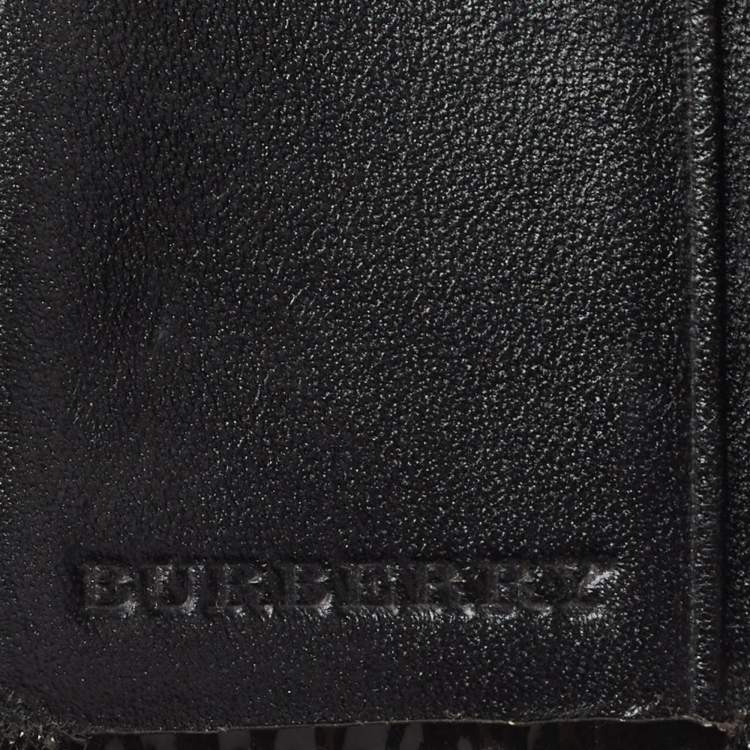 Pre Owned Burberry Multicolor Nova Check PVC and Patent Leather Key Holder