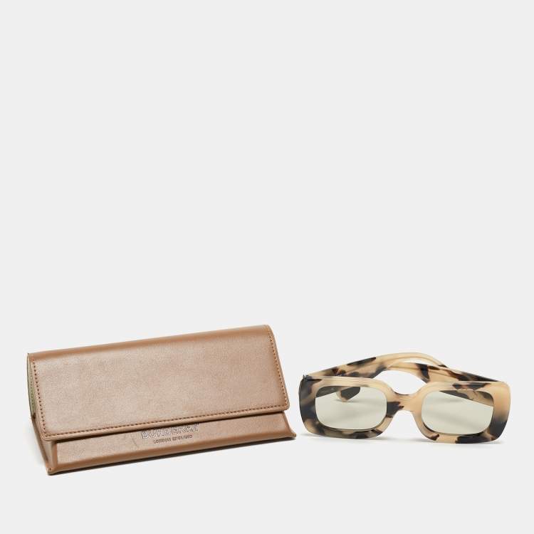Pre Owned Burberry Beige/Black Tortoise Print Delilah Square Sunglasses
