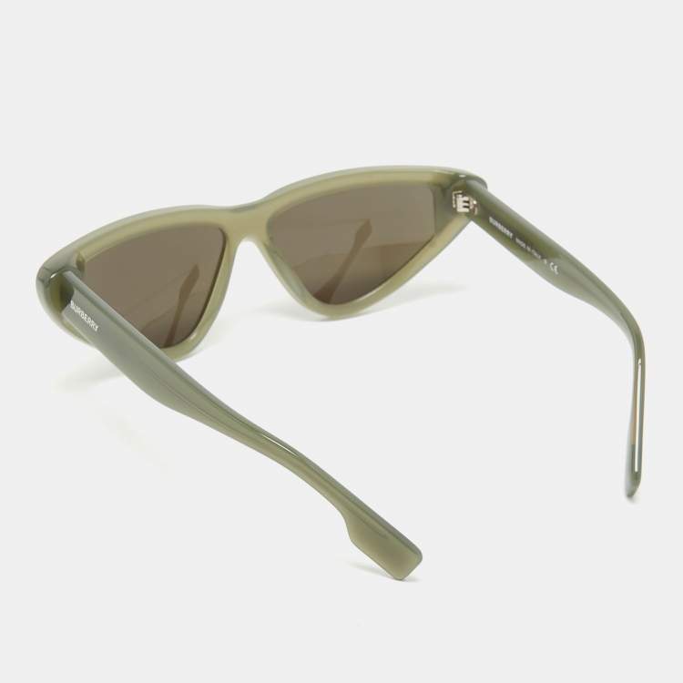 Pre Owned Burberry Grey/Black B4292 Cat Eye Sunglasses