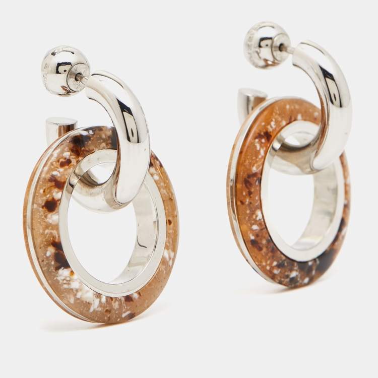 ブランド通販サイトをすべて BURBERRY ROSE MONOGRAM HOOP EARRINGS アクセサリー