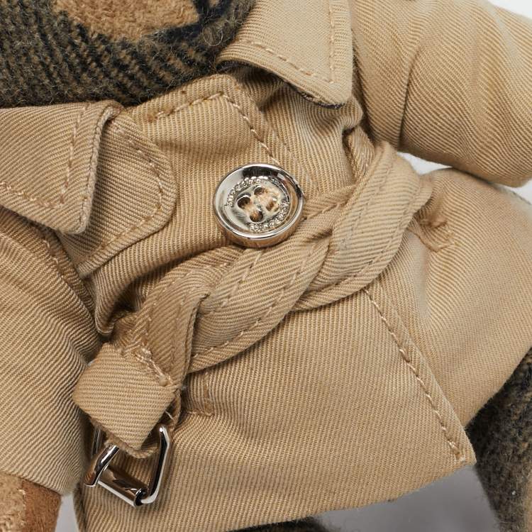 Pre Owned Burberry Beige Thomas Bear Bag Charm
