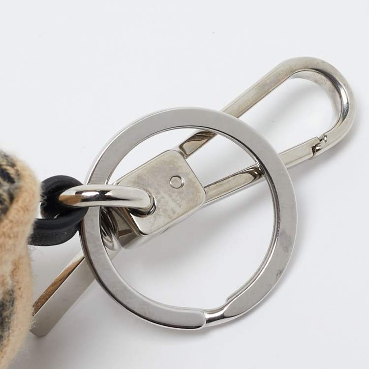 Pre Owned Burberry Beige Thomas Bear Bag Charm