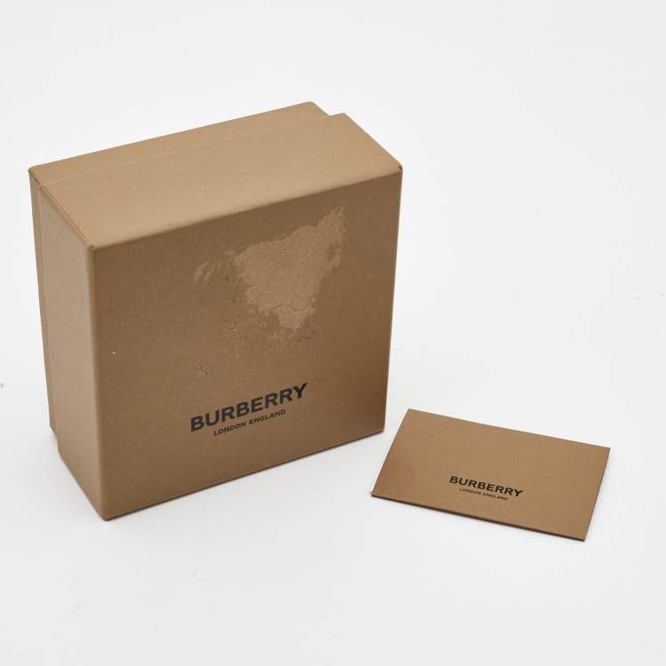Pre Owned Burberry Crystal Nut & Bolt Two Tone Drop Earrings