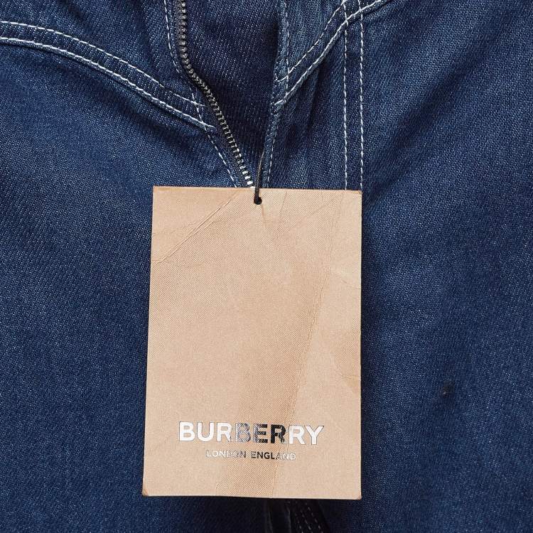 Pre Owned Burberry Blue Denim Skinny Mid-Rise Jeans S Waist 26"