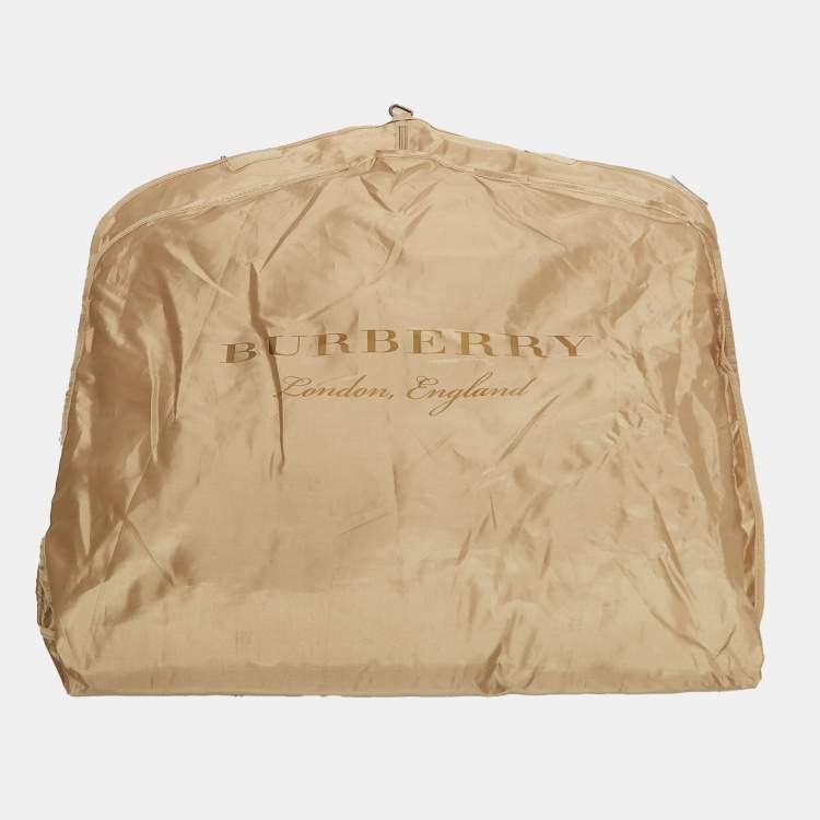 Pre Owned Burberry Beige Cotton Gabardine Double Breasted Trench Coat M