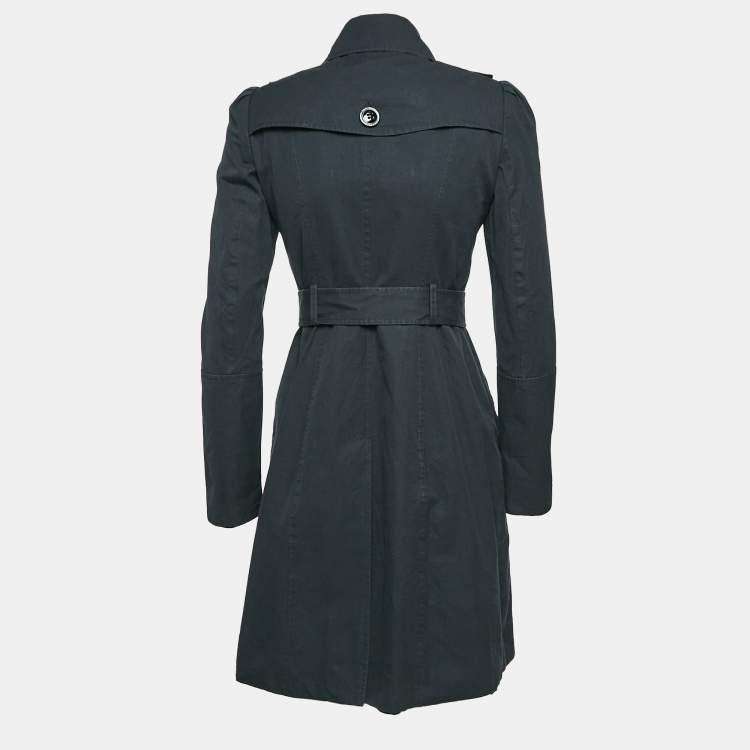 Burberry trench coat navy blue online