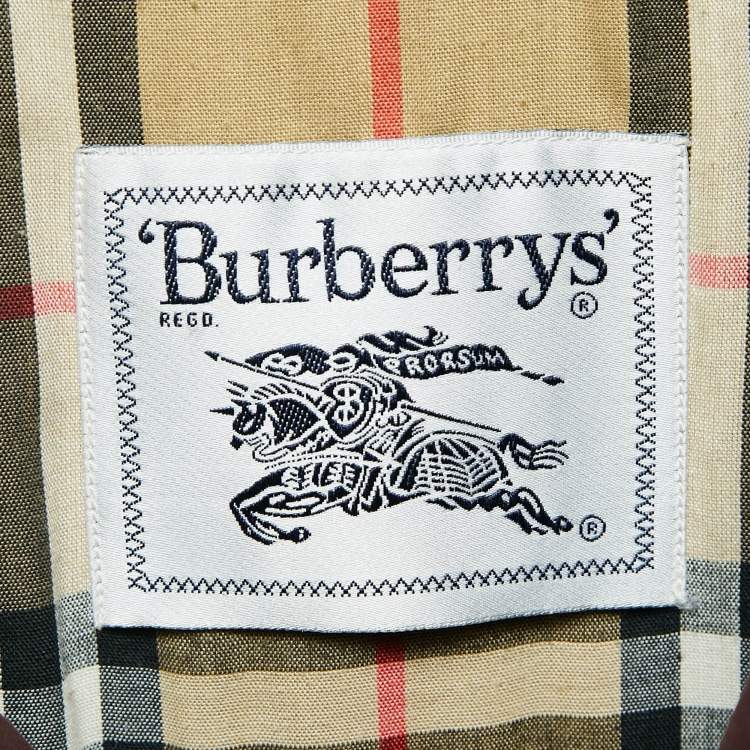 Pre Owned Burberry Vintage Burgundy Quilted Jacket M