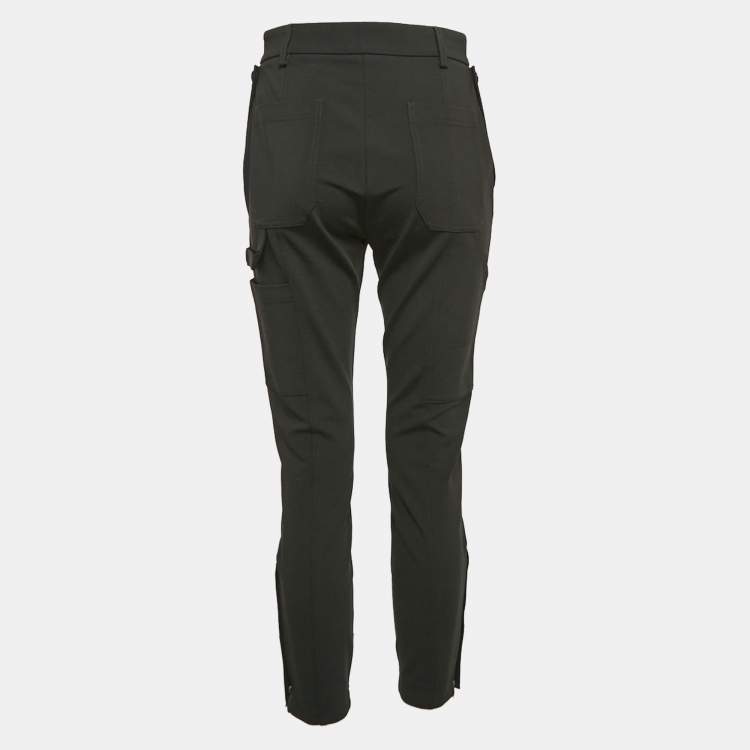 Pre Owned Burberry Black Jersey Cargo Pants M