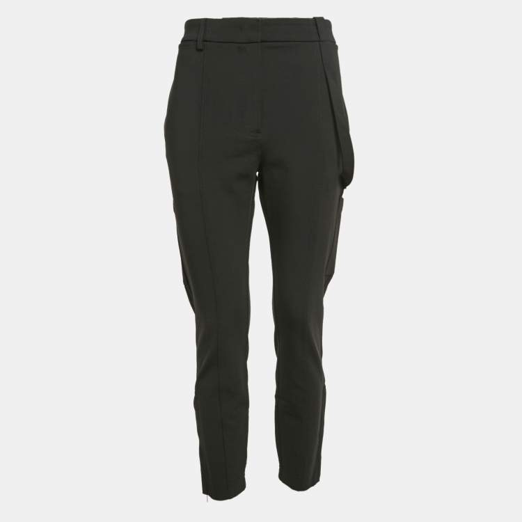Pre Owned Burberry Black Jersey Cargo Pants M