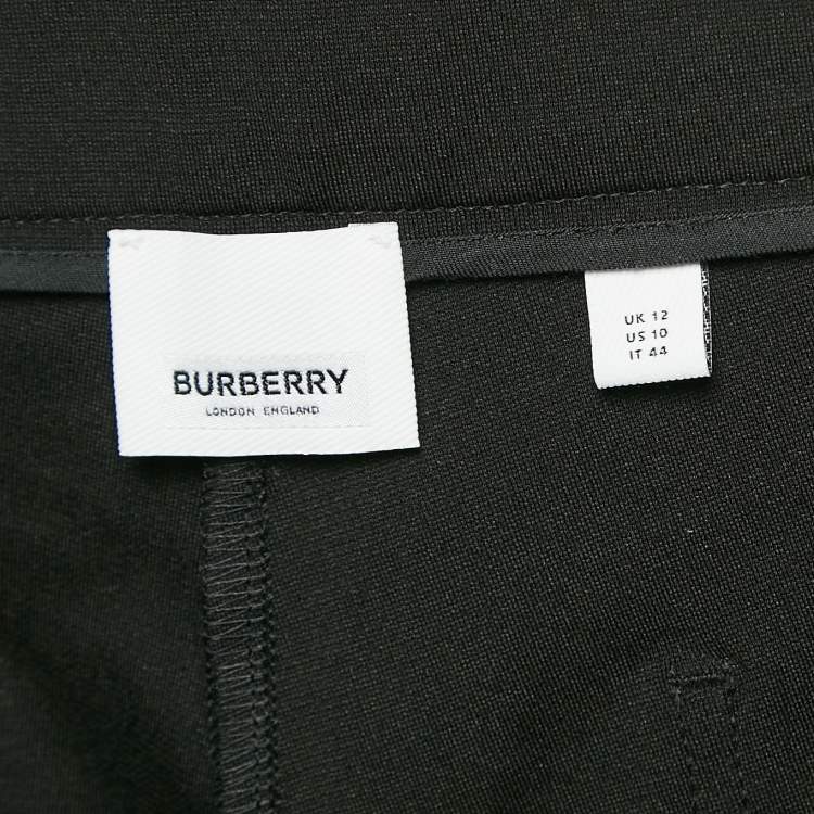 Pre Owned Burberry Black Jersey Cargo Pants M