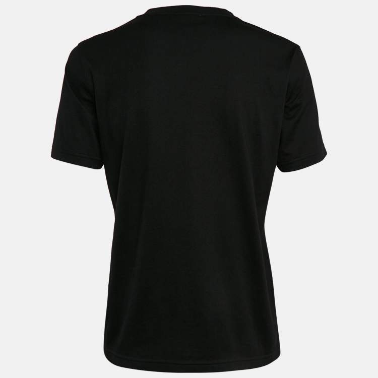 مملوكة مسبقًا Burberry Black Logo Print Cotton Jersey Crew Neck T-Shirt S