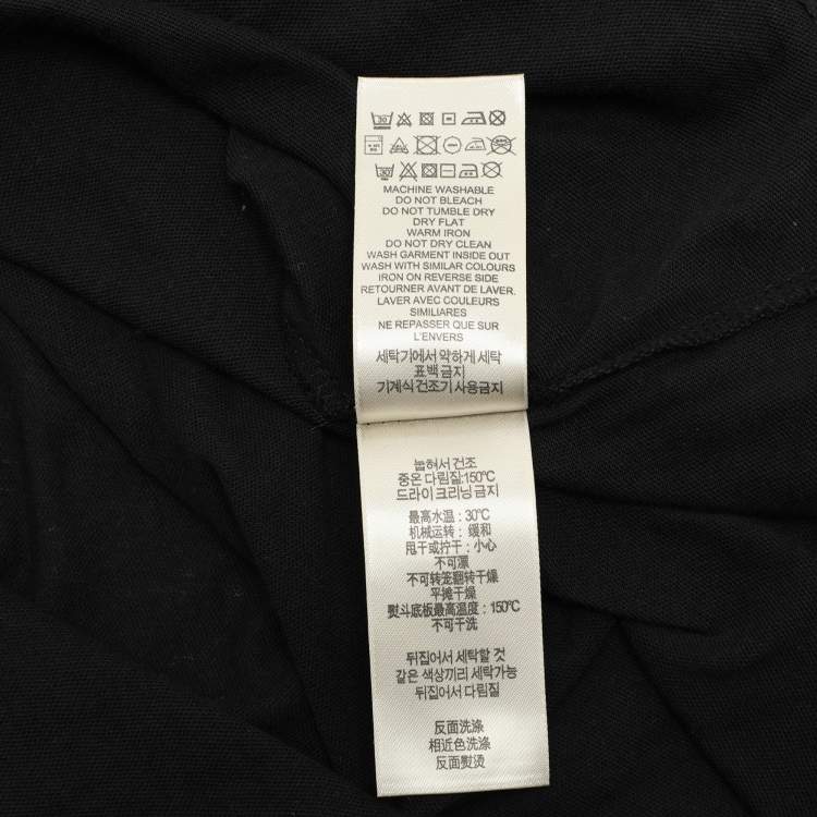 Pre Owned Burberry Black Cotton Long Sleeve Top M