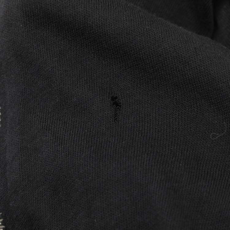 Pre Owned Burberry Black Cotton Long Sleeve Top M