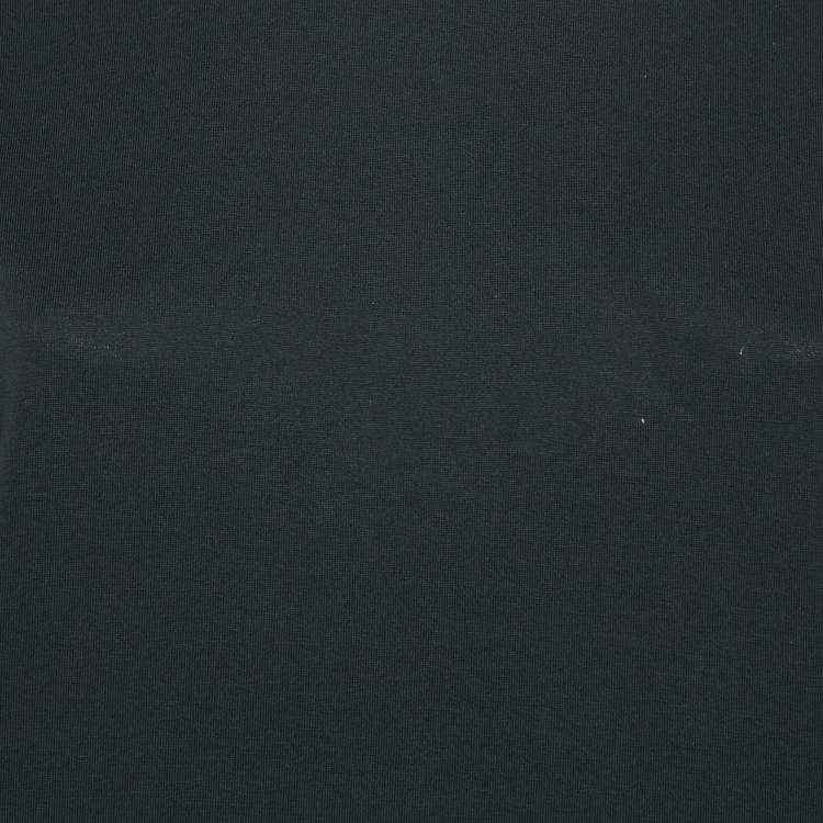 Pre Owned Burberry Black Cotton Vintage Checked Sleeve T-Shirt XXS