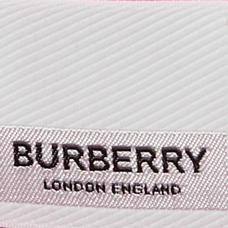 Pre Owned Burberry Pink Applique Cotton Short Sleeve Shirt S