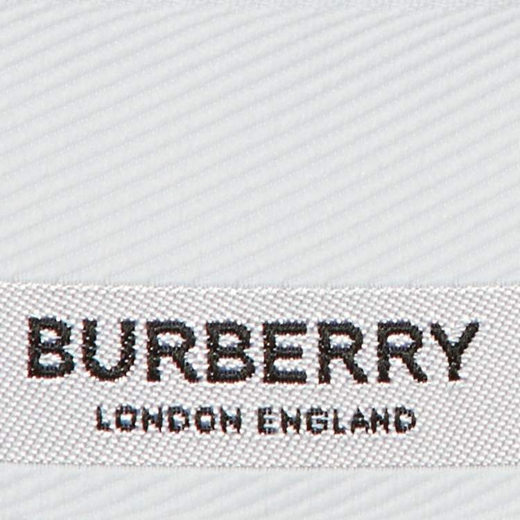 Pre Owned Burberry Black Cotton Check Paneled Oversized T-Shirt S