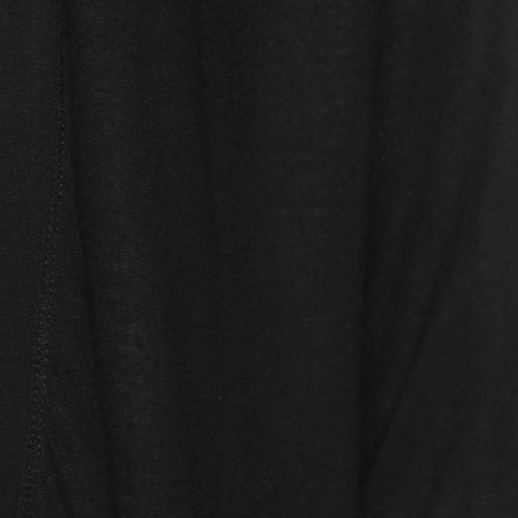 Pre Owned Burberry Black Modal Reversible Open Front Cardigan M