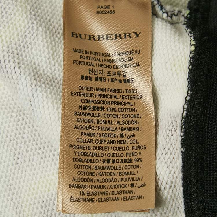 Pre Owned Burberry Multicolor Printed Cotton Crewneck Sweatshirt S