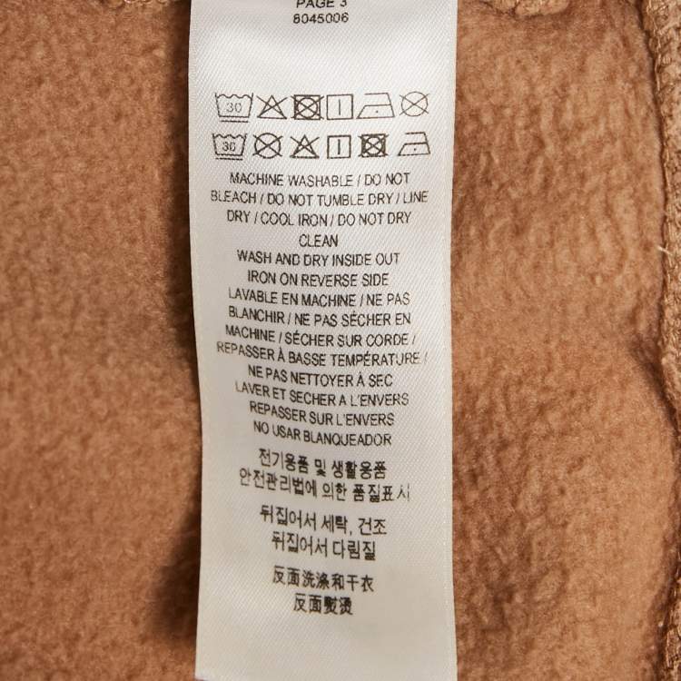 Pre Owned Burberry Beige Vintage Check Patterned Cotton Hoodie XS