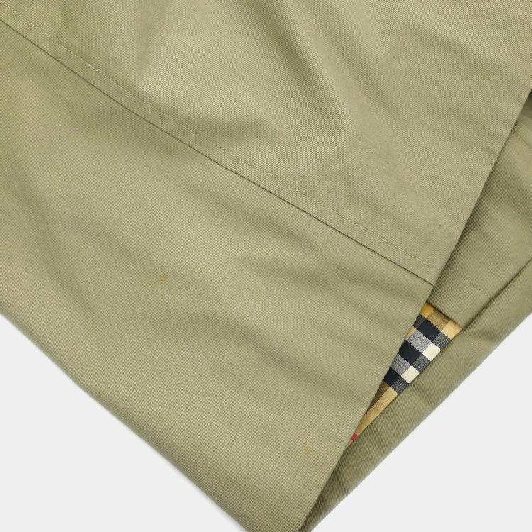 Pre Owned Burberrys Trench Coat Khaki Size L