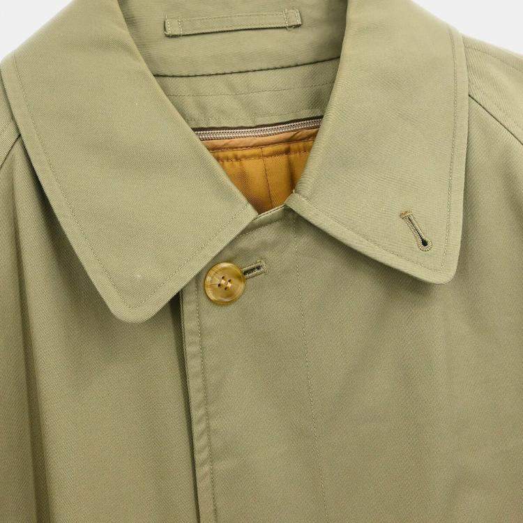 Pre Owned Burberrys Trench Coat Khaki Size L