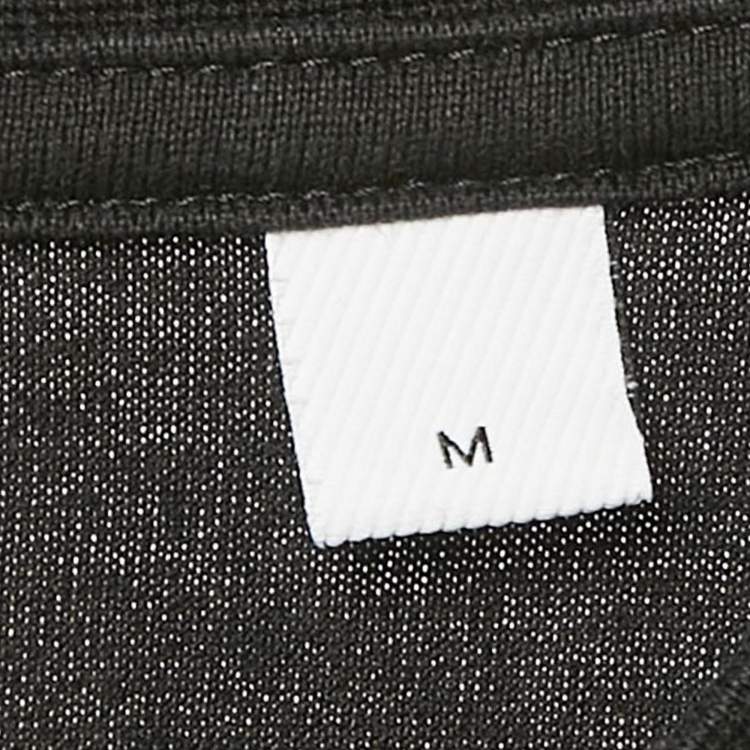 Pre Owned Burberry Black Cotton Nova Check Pocket T-Shirt M