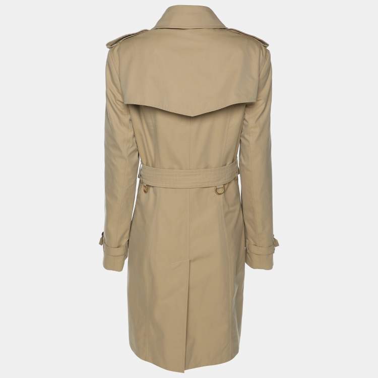 مملوكة مسبقًا Burberry Beige Cotton Trench Coat L