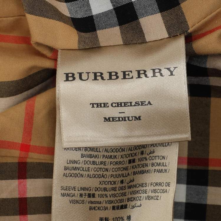 مملوكة مسبقًا Burberry Beige Cotton Trench Coat L