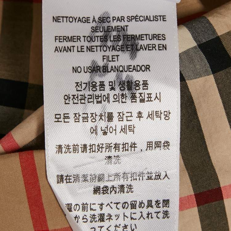 Pre Owned Burberry Beige Beige Checks Cotton Sleeveless Shirt S