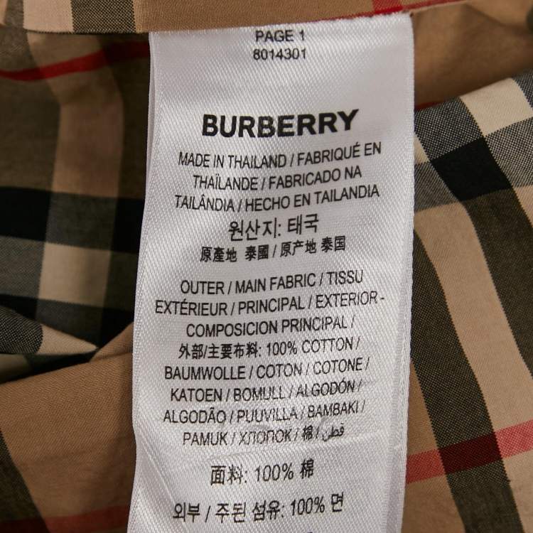 Pre Owned Burberry Beige Beige Checks Cotton Sleeveless Shirt S