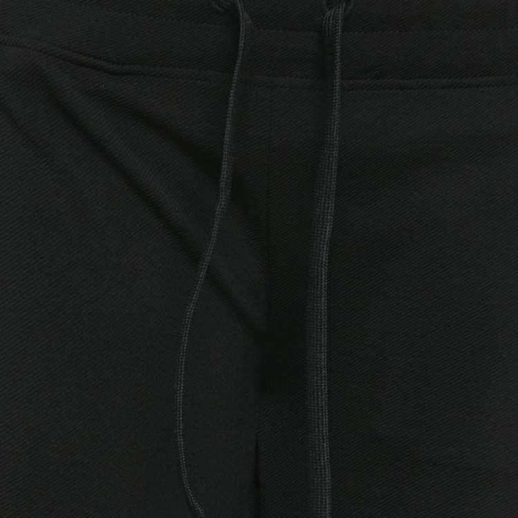 Pre Owned Burberry Black TB Embroidered Crepe Gresham Drawstring Trousers S