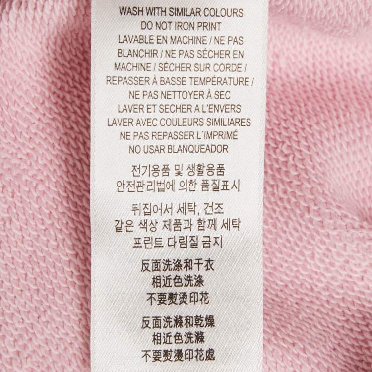 مملوكة مسبقًا Burberry Pink Logo Print Cotton Crew Neck Sweatshirt XL