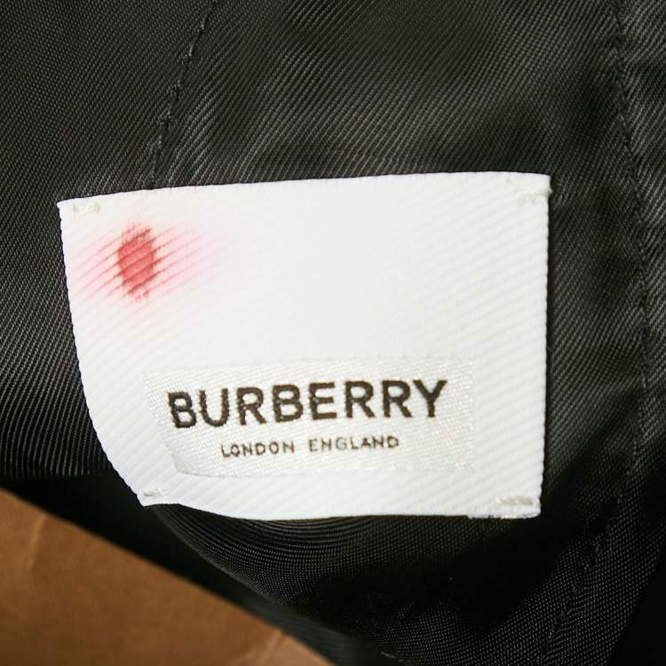 Pre Owned Burberry Black Jersey Zip Detail Cut-Out Pants XS