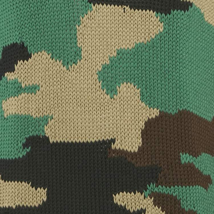 Pre Owned Burberry Multicolor Camouflage Intarsia Cotton Sweater M 