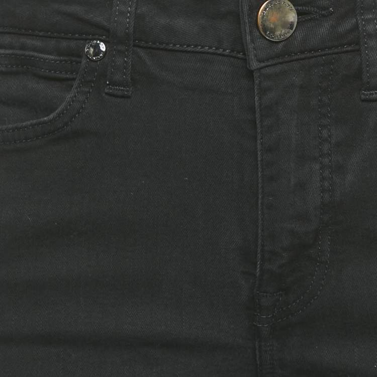 Pre Owned Burberry Black Denim and Jersey Skinny Jeans M/Waist 28"
